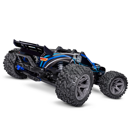 TRAXXAS RUSTLER 4WD BL-2S EHD Blue Stadium Truck w/ 3300KV Driveline - 67164-4BLUE