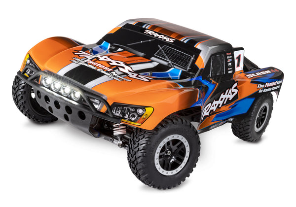 TRAXXAS SLASH 4wd Orange Short Course Truck w/ LED Lights, Battery & Charger - 68054-61ORNG