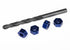 TRAXXAS 12mm Wheel Hex Adaptors Blue Aluminium suit 6mm Axle 4pcs - 6869