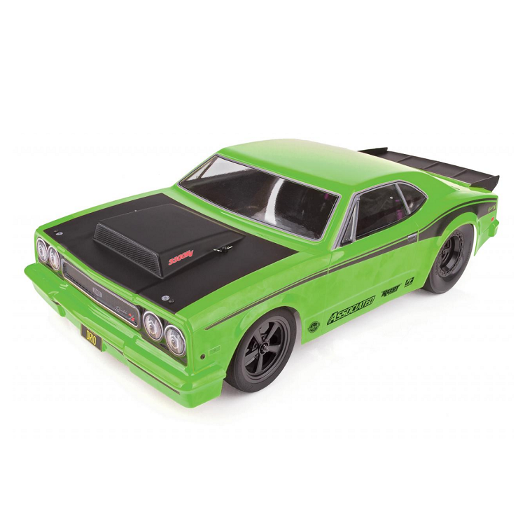 TEAM ASSOC. DR10 Green Drag Race Car w/ XP120 2.4Ghz Radio, 3300kv Brushless Motor & DVC - ASS70026