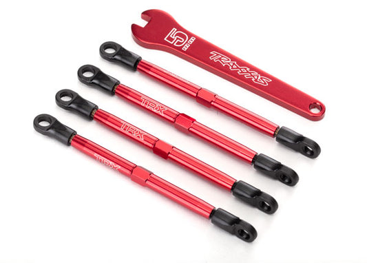 TRAXXAS 1:16 Toe Link Set Red Aluminium 4pcs - 7138X