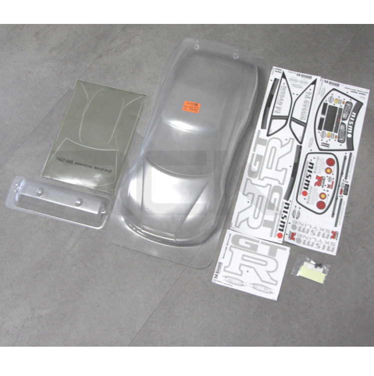 HPI Nissan Skyline R34 GT-R Clear 200mm Body Shell - HPI-7427
