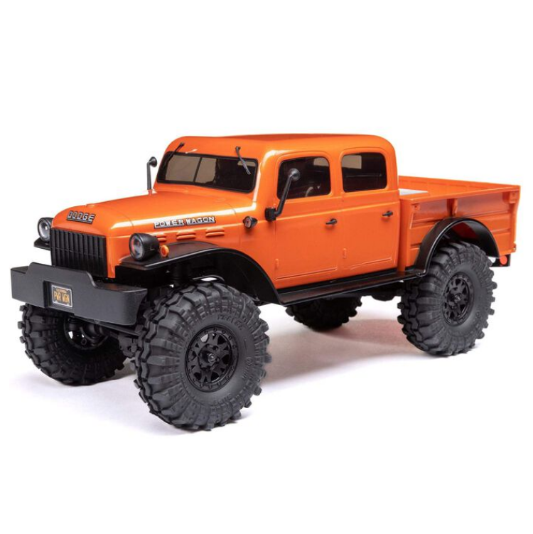 AXIAL SCX24 Orange 4 Door Dodge Power Wagon 1:24 Crawler w/ Battery & Charger - AXI00007T1