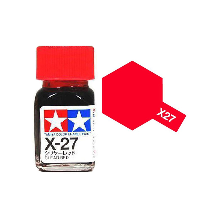 TAMIYA X-27 Clear Red Enamel 10ml - 80027