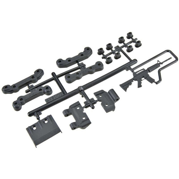AXIAL Fr/Rr Chassis Guard & Toe Block Inset Set suit Exo AX80100 - AXIC0100
