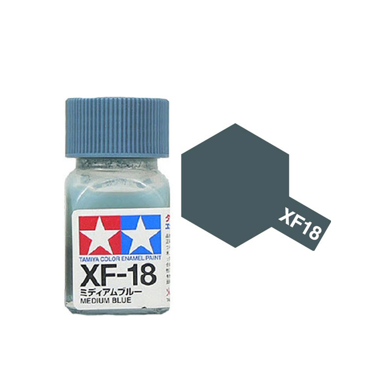 TAMIYA XF-18 Medium Blue Enamel 10ml - 80318