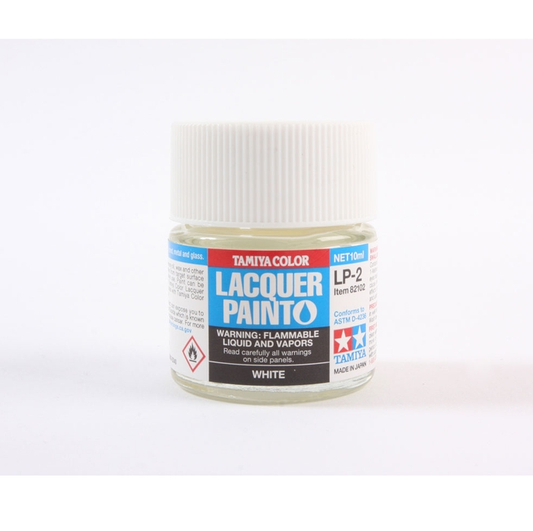 TAMIYA LP-2 White Gloss Lacquer 10ml - 82102