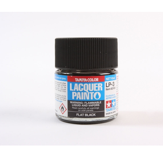 TAMIYA LP-3 Black Matt Lacquer 10ml - 82103