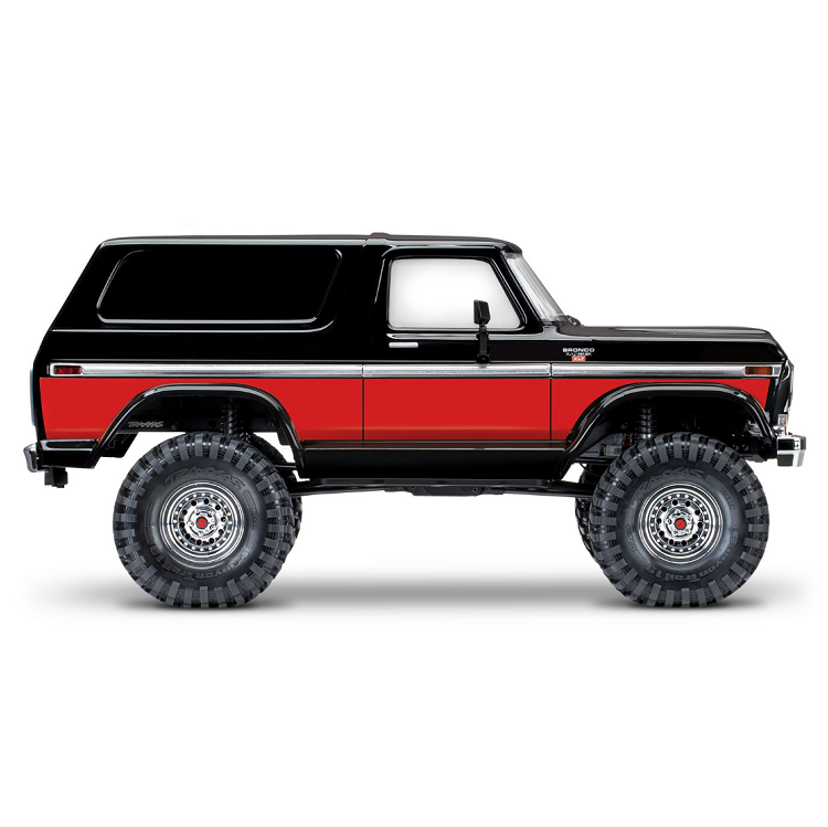 TRAXXAS TRX-4 1979 FORD BRONCO Red Clipless Body w/ TQi 2.4Ghz Radio - 82246-4RED