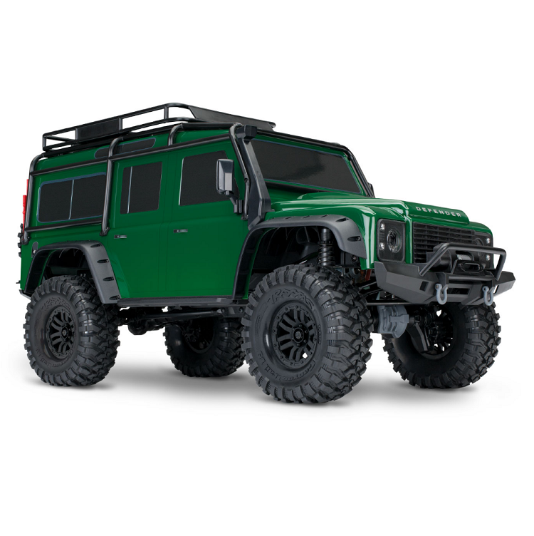 TRAXXAS TRX-4 DEFENDER Scale &amp; Trail Crawler Green Clipless w/ TQi 2.4Ghz Bluetooth Radio - 82256-4GRN