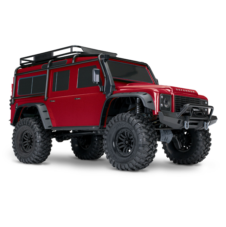 TRAXXAS TRX-4 DEFENDER Scale & Trail Crawler Red Clipless w/ TQi 2.4Ghz Bluetooth Radio - 82256-4RED