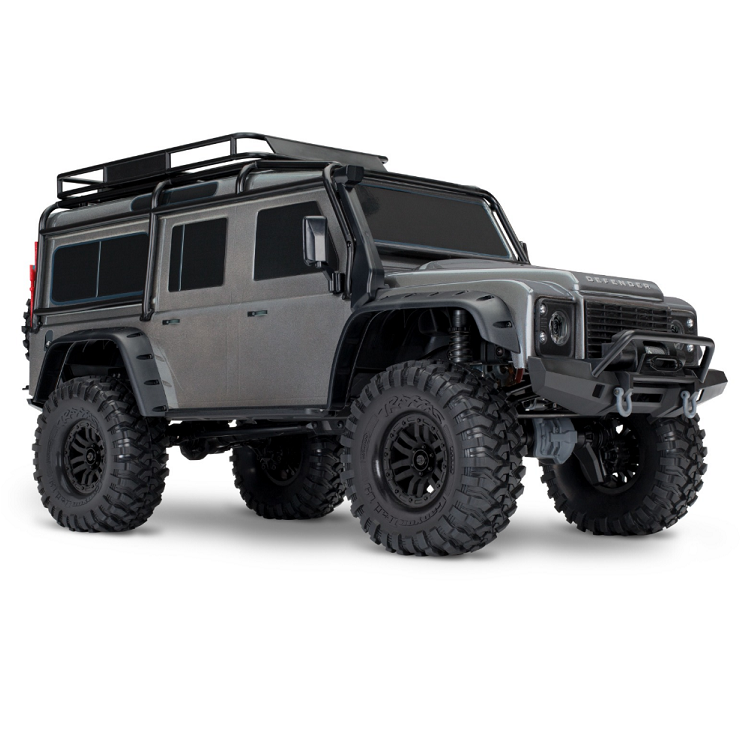 TRAXXAS TRX-4 DEFENDER Scale & Trail Crawler Silver Clipless w/ TQi 2.4Ghz Bluetooth Radio - 82256-4SLVR