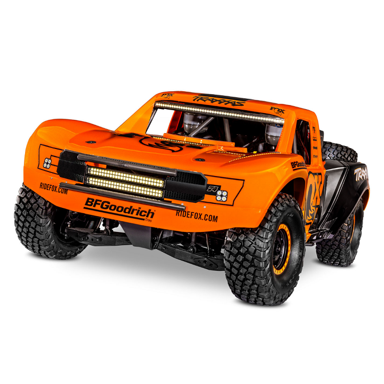 TRAXXAS UNLIMITED DESERT RACER 4WD Race Truck Orange w/ TQi 2.4Ghz Radio, Light Kit and TSM - 85086-4FOX1