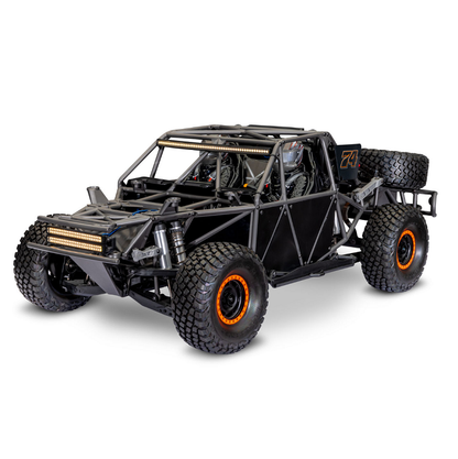 TRAXXAS UNLIMITED DESERT RACER 4WD Race Truck Orange w/ TQi 2.4Ghz Radio, Light Kit and TSM - 85086-4FOX1