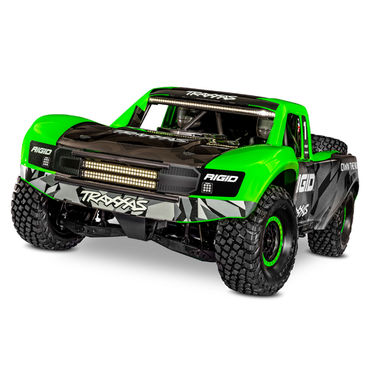 TRAXXAS UNLIMITED DESERT RACER 4WD Race Truck Green w/ TQi 2.4Ghz Radio, Light Kit and TSM - 85086-4RGD1
