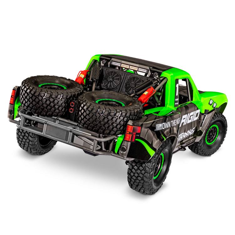 TRAXXAS UNLIMITED DESERT RACER 4WD Race Truck Green w/ TQi 2.4Ghz Radio, Light Kit and TSM - 85086-4RGD1