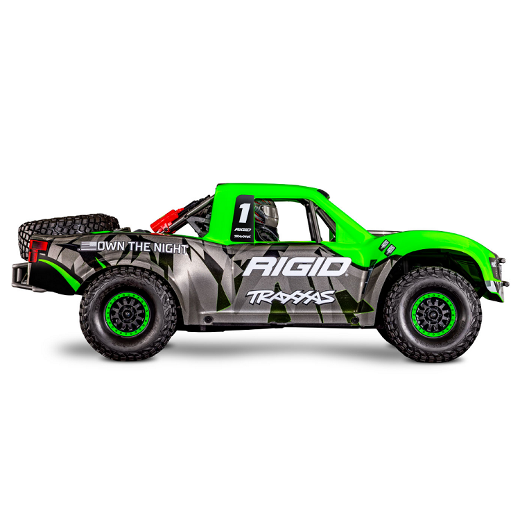 TRAXXAS UNLIMITED DESERT RACER 4WD Race Truck Green w/ TQi 2.4Ghz Radio, Light Kit and TSM - 85086-4RGD1