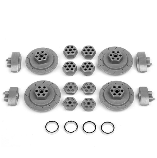 HPI 12mm Hex Hub, Disc + Caliper Set Silver suit E10 - HPI-85608