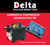DELTA 81008 Airbrush & 84001 Compressor Combo Set - DL86001