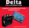 DELTA 81008 Airbrush & 84005 Compressor Combo Set - DL86002