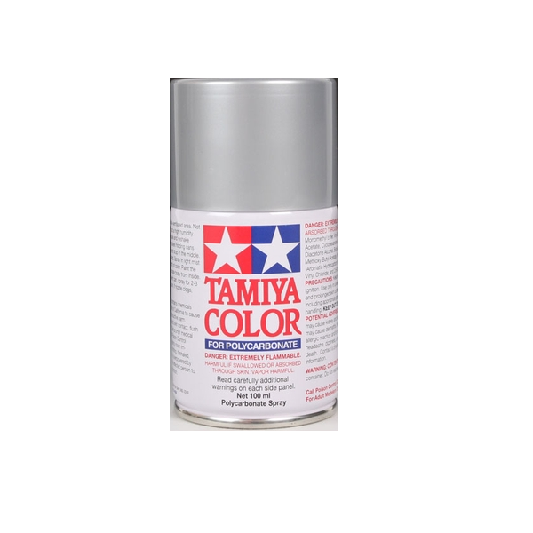 TAMIYA PS-48 Silver Anodised Aluminium Semi-Gloss Spray 100ml - 86048