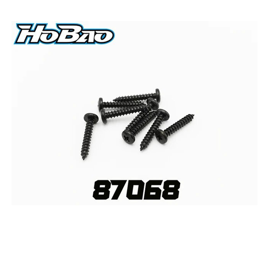 HOBAO 4x18mm Phillips Drive Button Head Self Tapper Screws 8pcs - HB-87068