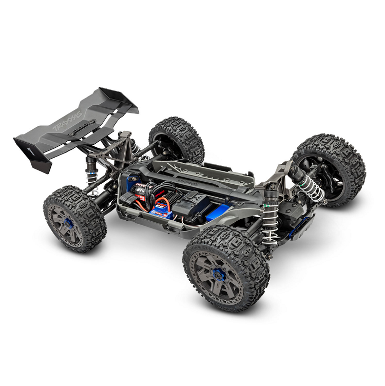 TRAXXAS JATO 4x4 Green Buggy BL-2S Driveline chassis detail - 90154-4GRN