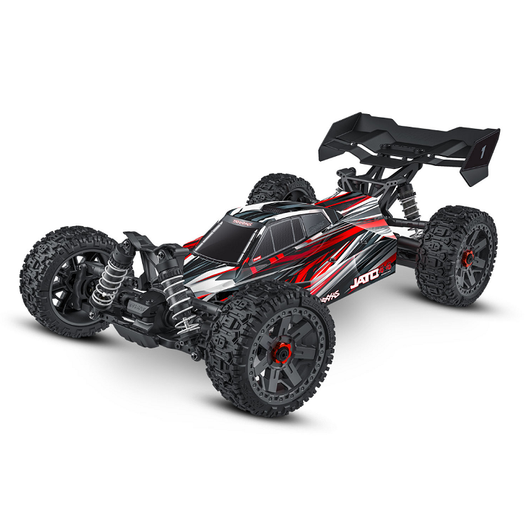 TRAXXAS JATO 4x4 Red Buggy BL-2S Driveline - 90154-4RED