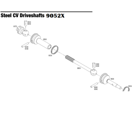 TRAXXAS CVD Bush & Pin Rebuild Set suit 9051X/ 9052X - 9059X