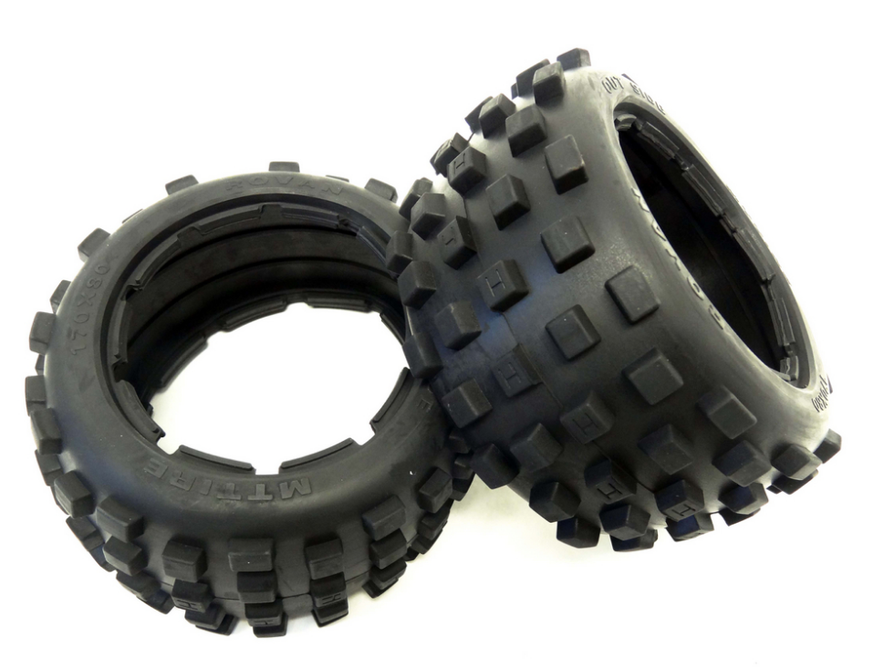 ROVAN 4.7/5.5in Buggy Rear Knobbly MT Tyres No Foams 2pcs - ROV-95002
