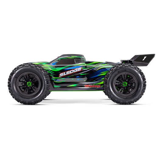 TRAXXAS SLEDGE 1:8 6S Belted Green Monster Truck w/ VXL-6s ESC - 95096-4GRN