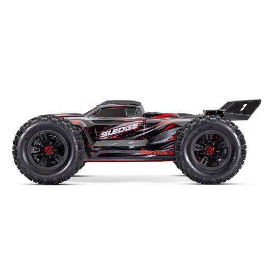 TRAXXAS SLEDGE 1:8 6S Belted Red Monster Truck w/ VXL-6s ESC - 95096-4RED