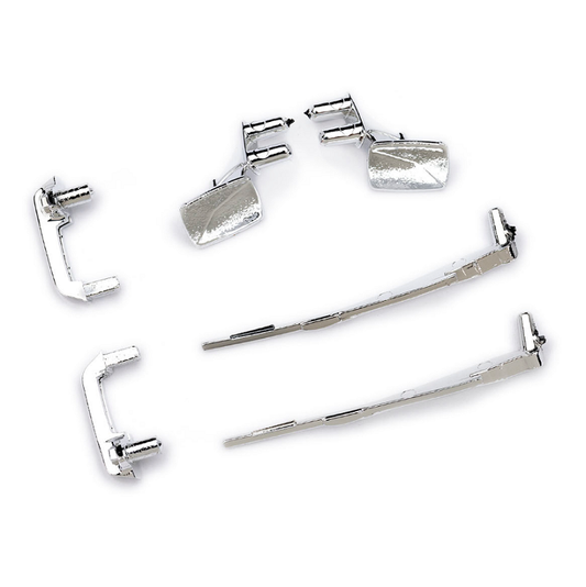 TRAXXAS Chrome Door Handles, Side Mirrors and Wiper suit TRX-4M Chevy K10 - 9817
