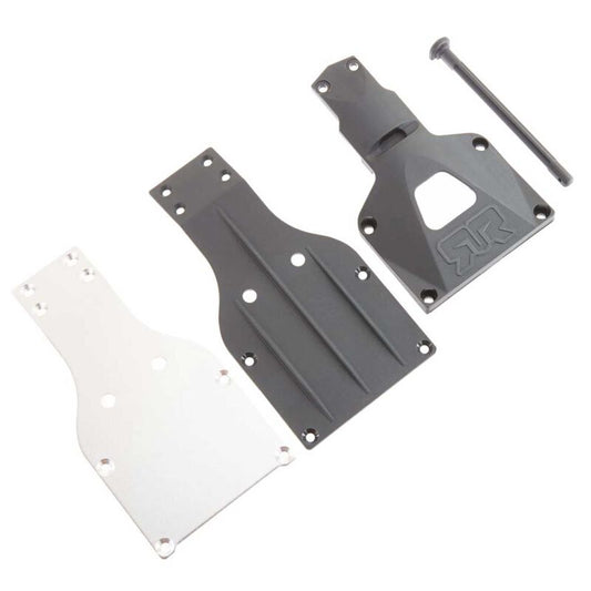 ARRMA Upper & Lower Plastic Chassis Plate & Lower Plate Aluminium w/ Battery Door Pin AR320204 - ARAC6000