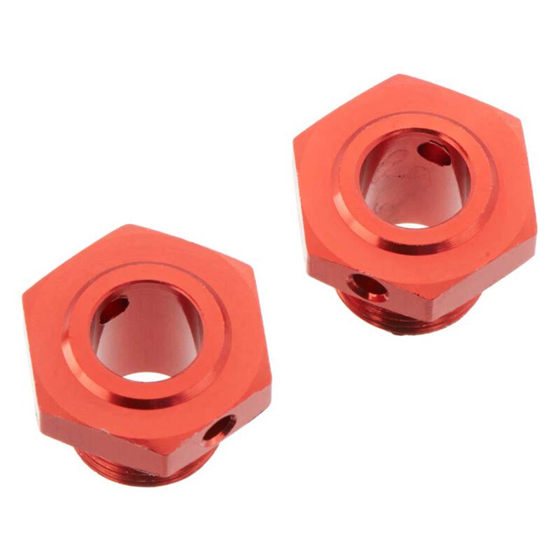 ARRMA 17mm Wheel Hexes Red Aluminium 2pcs AR310447 - ARAC9413