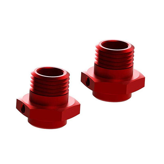 ARRMA 17mm Wheel Hex Red Aluminium 2pcs AR310484 - ARAC9416