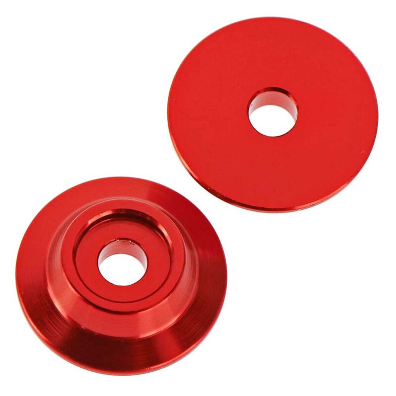 ARRMA Wing Mount Buttons Red Aluminium 2pcs AR320215 - ARAC9690