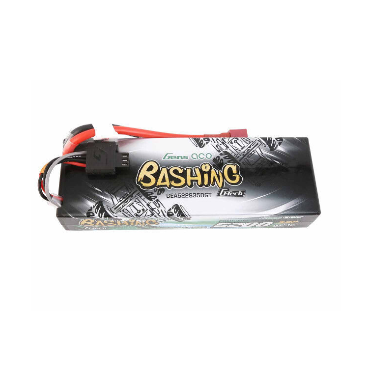 GENS ACE BASHING 5200mah 7.4V 2S 35C Lipo with Deans Connector - GEA522S35DGT