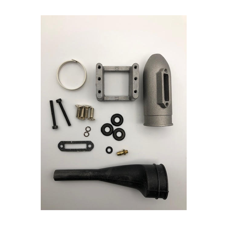 HOBAO Engine Mount & Muffler Set Pirate 10 V2 - HB-OHBTX