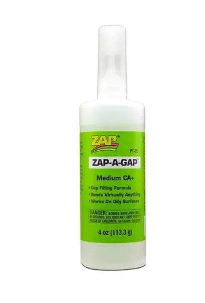ZAP Green Medium CA Glue 4oz - PT05