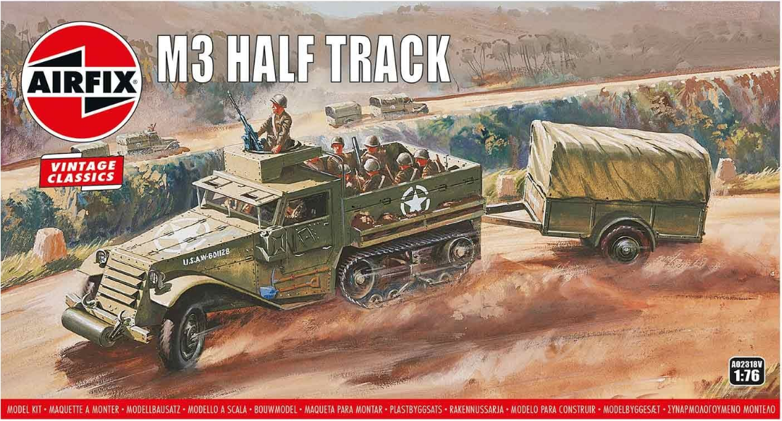 AIRFIX M3 Half Track Personnel Carrier 1:76 - A02318V