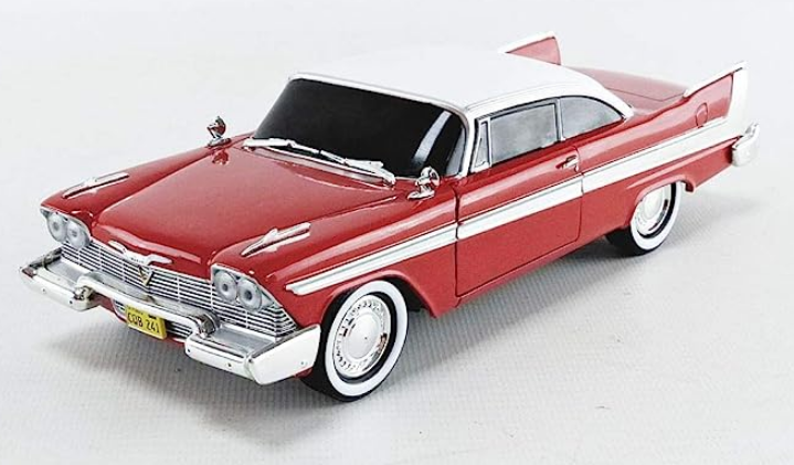 AMT Christine 1958 Plymouth Sport Fury White 1:25 - AMT840
