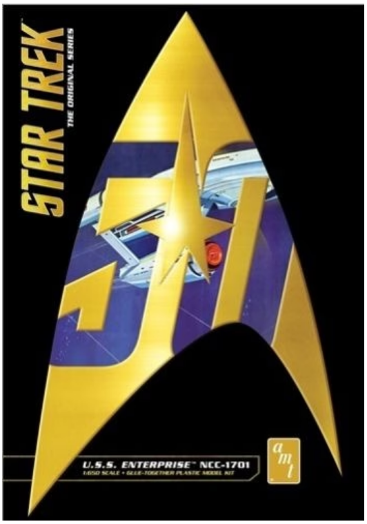 AMT Star Trek Classic USS Enterprise 50th Anniversary Edition 1:650 - AMT947