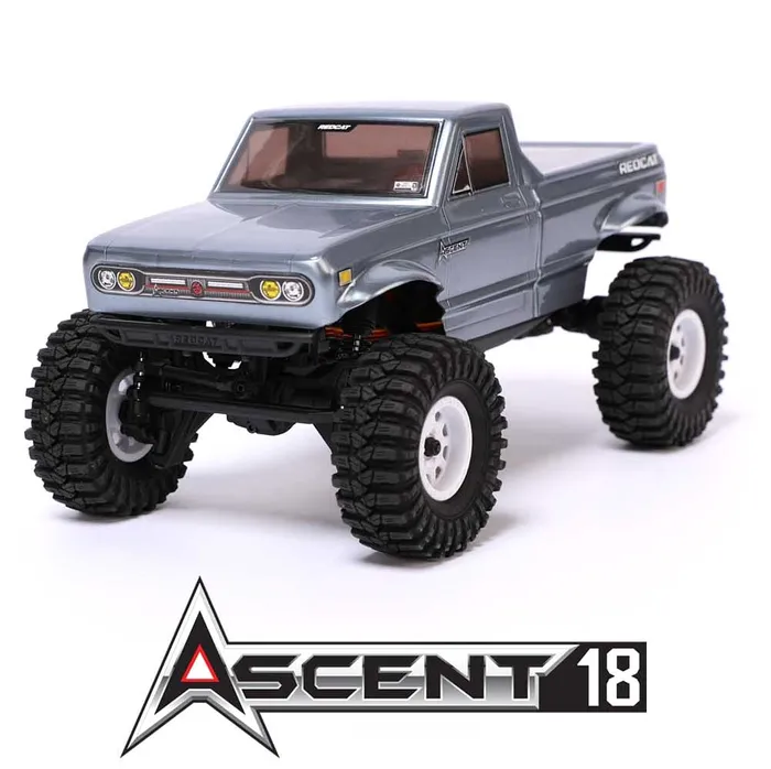 REDCAT 1:18 EP Ascent-18 Graphite Ute Rock Crawler w/ Radio, Battery & Charger - RCATASCENT18-G