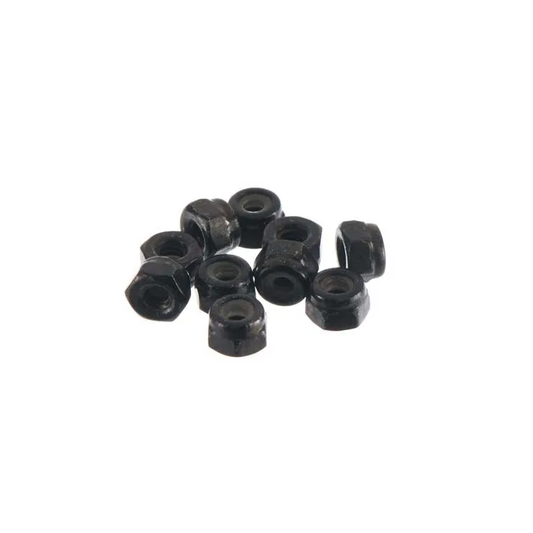 AXIAL 2mm Nyloc Nuts Black 10pcs - AXIC1147