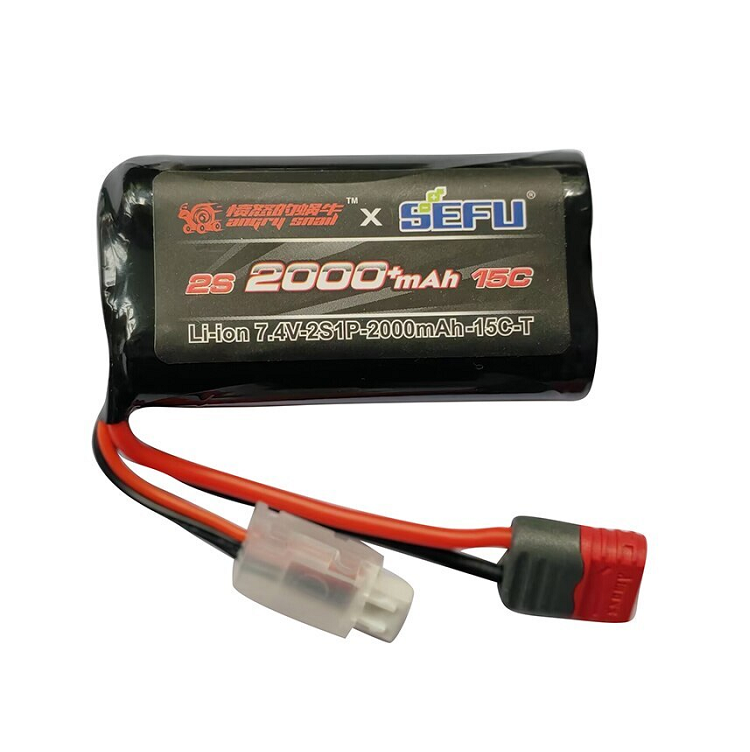 RCT 2000mah 7.4V 2S Li-Ion Battery w/ Deans Plug - RCT-B2S20