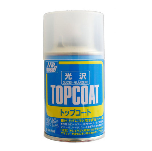 Mr Hobby Topcoat Gloss Clear Spray 88ml - B501