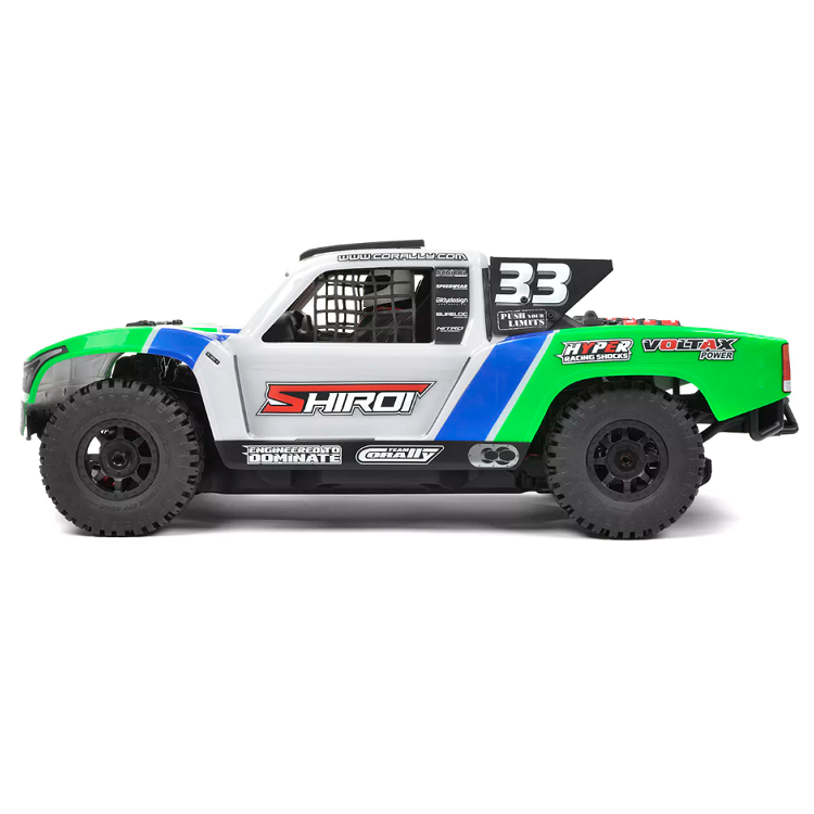 TEAM CORALLY Shiroi XP-6 6S Green Short Course Truck w/ 2050kv Brushless Driveline - C-00278-G