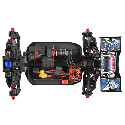 TEAM CORALLY 1:8 Spark XB-6 6S Blue Buggy chassis detail - C-00285-B