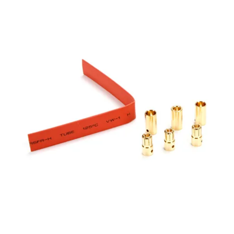 E-FLITE 6.5mm Gold Bullet Connectors 3 pair - EFLA266